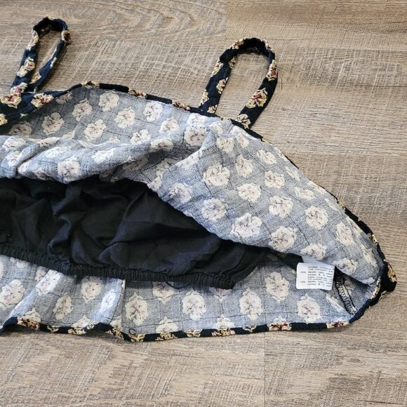 ZARA | Printed Crop Cotton Tank Top | Sz. M - Picture 6 of 9